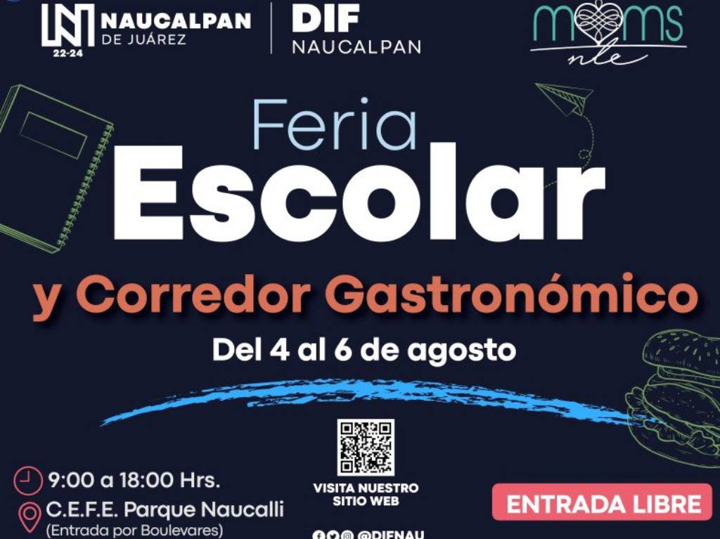 Feria de útiles escolares en Parque Naucalli