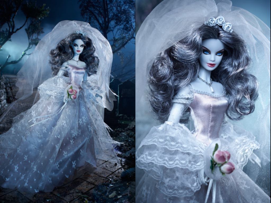 Barbie Zombie vestida de novia