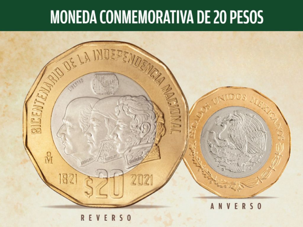 Precio moneda conmemorativa de 20 pesos