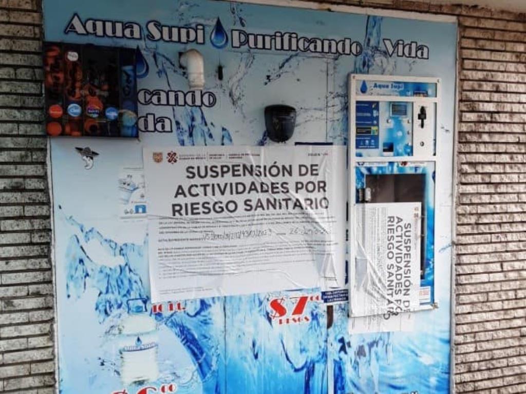 Suspenden 43 purificadoras de agua por riesgo sanitario en CDMX