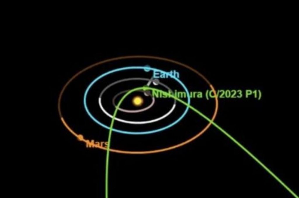 cometa Nishimura visible en México