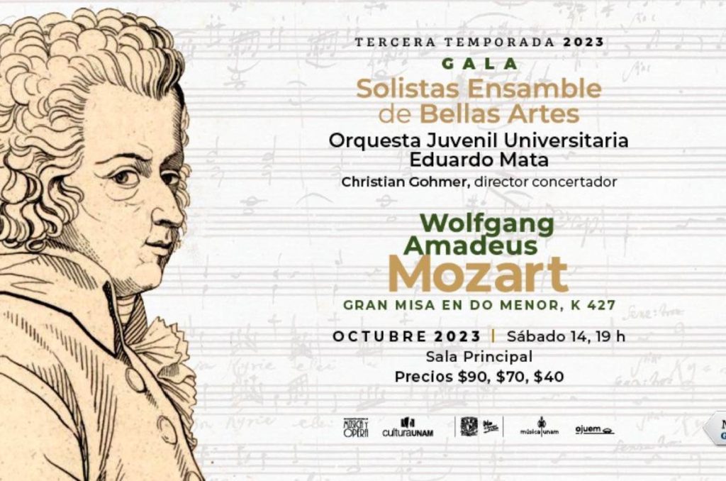 concierto tributo a mozart en bellas artes