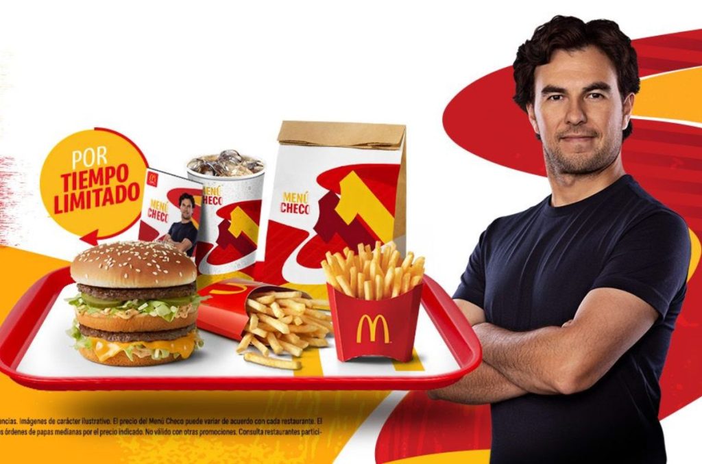 ¡De fórmula 1! Checo Pérez lanza su propio combo en Mc Donald´s