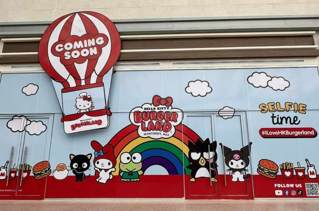 Hello Kitty Burgerland, así es el restaurante de Hello Kitty