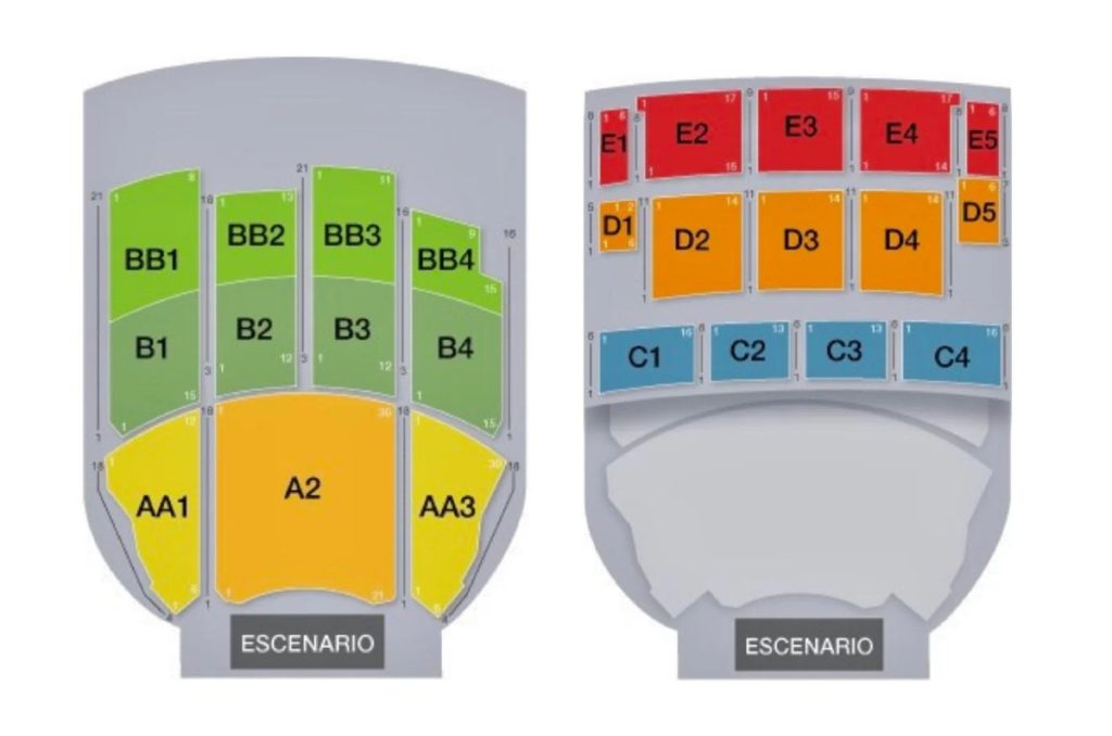 mapa teatro metropólitan