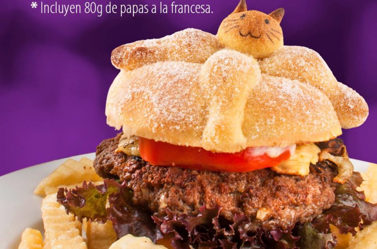 Muertito Burger: La deliciosa hamburguesa con pan de muerto en CDMX