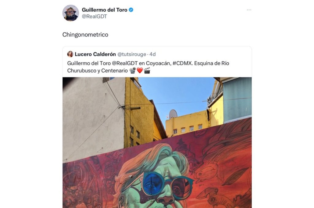 Mural de Guillermo del Toro en Coyoacán ¡Así reaccionó el director! 0