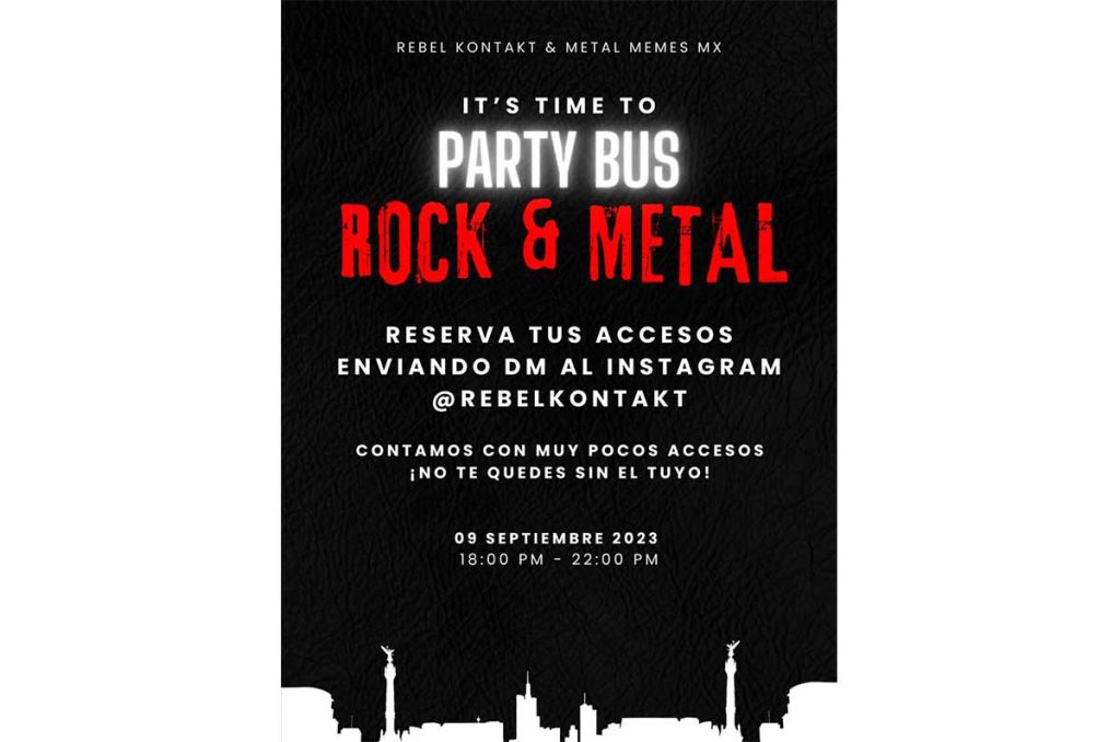 Fiesta Post punk Rock y Metal en un Party Bus con Prismatic Shapes 2