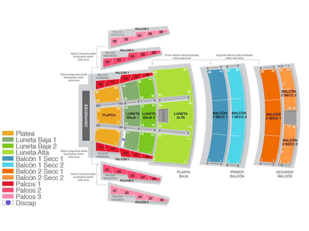 Mapa Teatro Diana Guadalajara