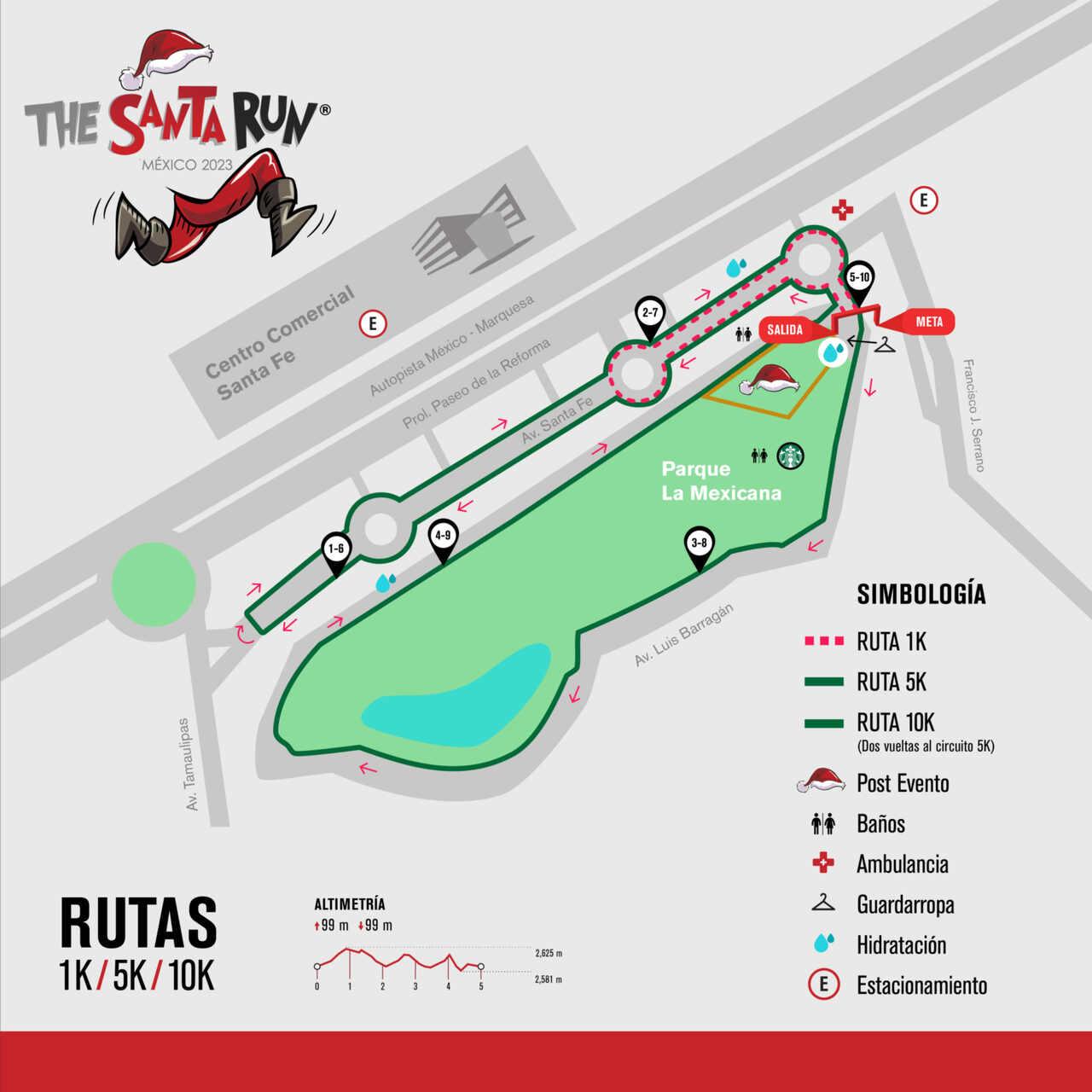 The Santa Run 2023 en CDMX