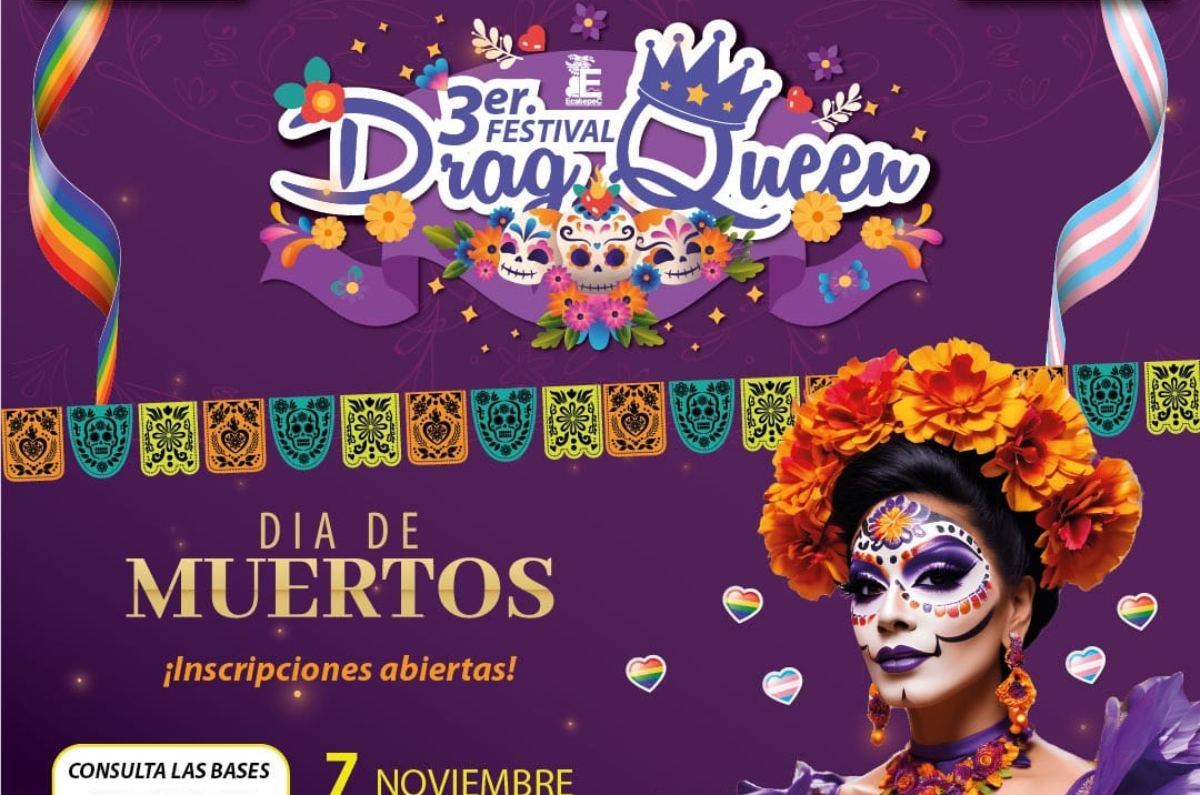 Conoce este Festival Drag Queen por Día de Muertos en Ecatepec