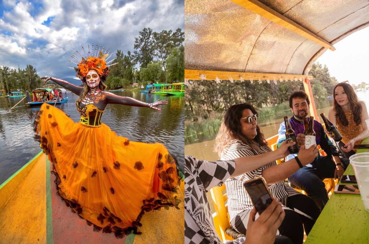 Día de Muertos en una trajinera: Tour musical por Xochimilco