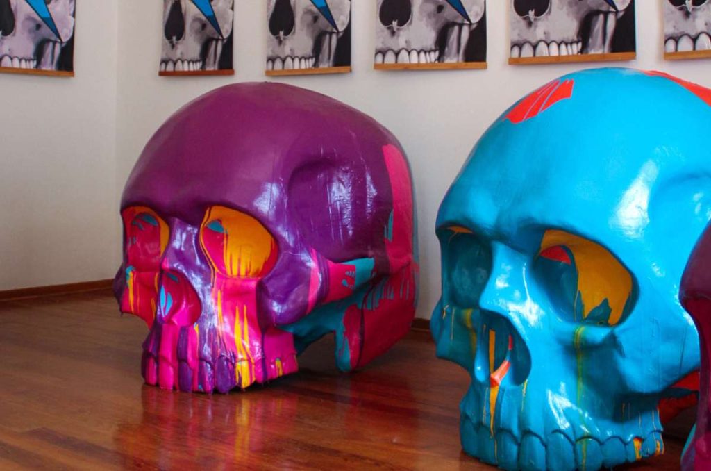 skulls and art cdmx