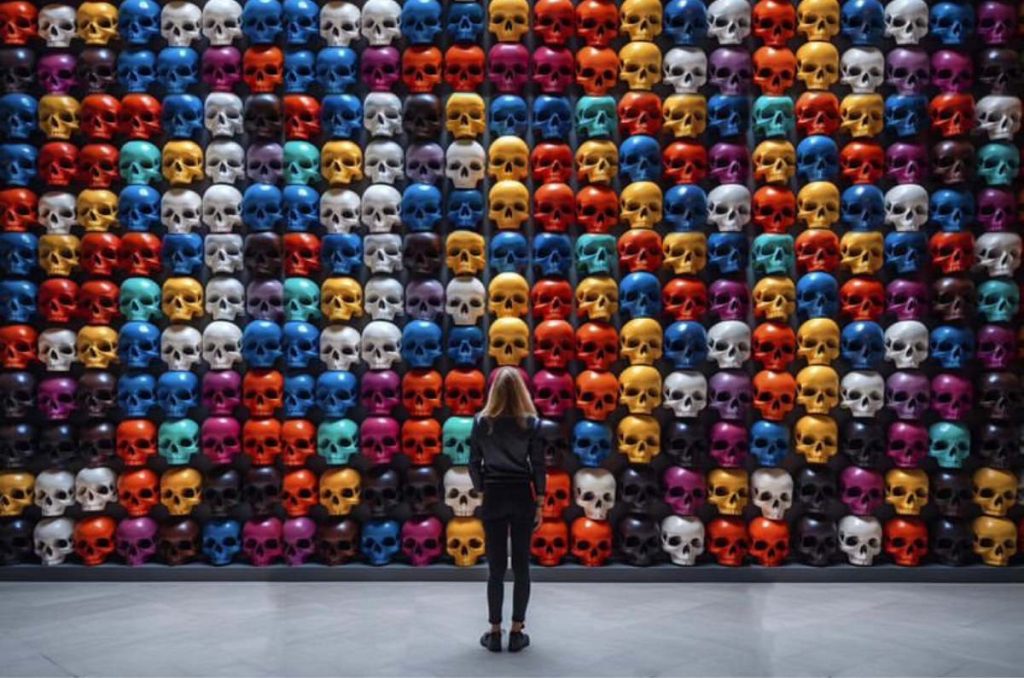 exposición Skulls and Art CDMX