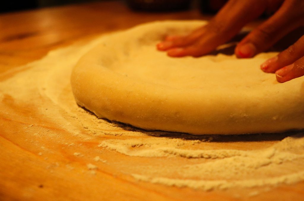 masa para pizza a la leña