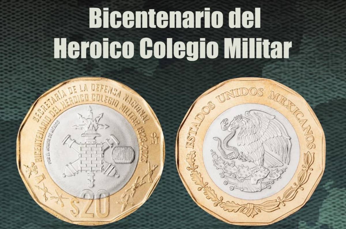 Lanzan moneda conmemorativa del Colegio Militar ¡Consíguela por $20!