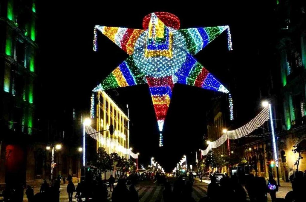 alumbrado navideño zócalo 2023