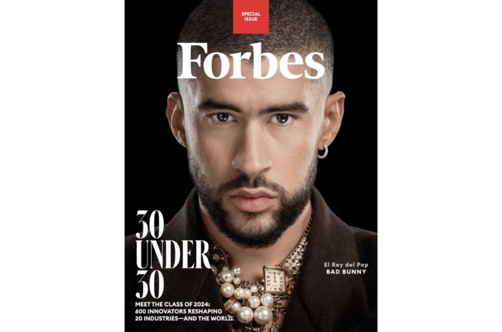 bad bunny rey del pop forbes portada