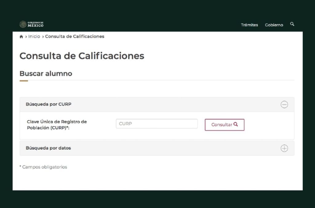 Calificaciones de la SEP