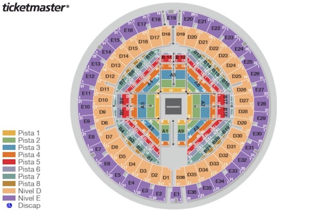 mapa bely y beto palacio de los deportes