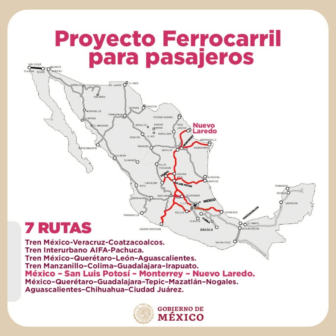 Los trenes de pasajeros regresan a México