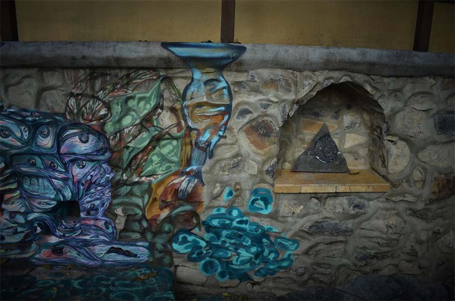 Mural de Casa Musgo en Xilitla