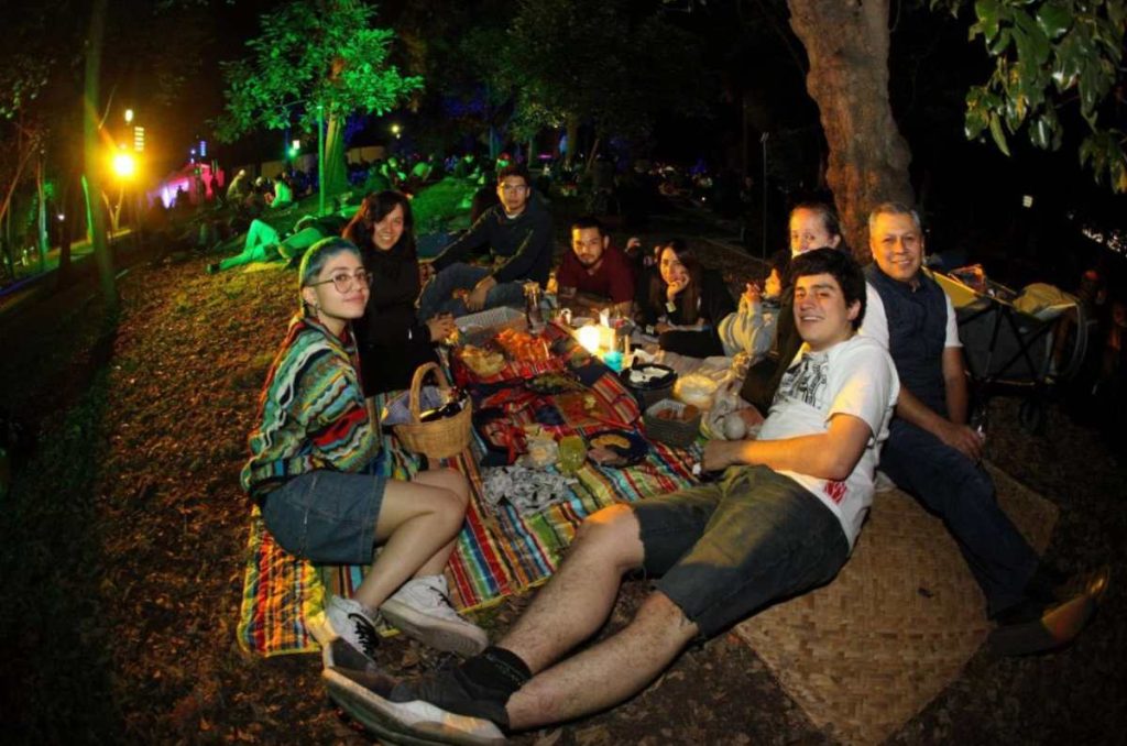 picnic en bosque de aragón