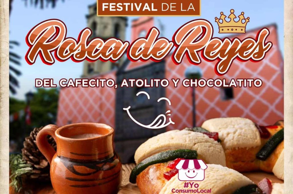 Poster Festival de Rosca de Reyes en Tláhuac