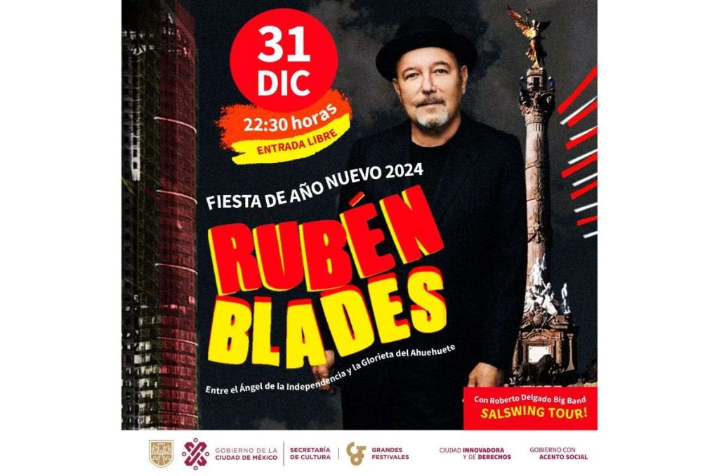 Rubén Blades: Concierto gratis en CDMX para celebrar Año Nuevo 0
