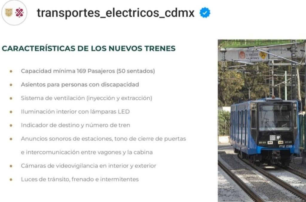 Características de los nuevos trenes ligeros