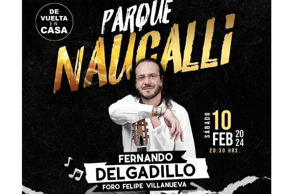 Fernando Delgadillo concierto Foro Felipe Villanueva del Parque Naucalli