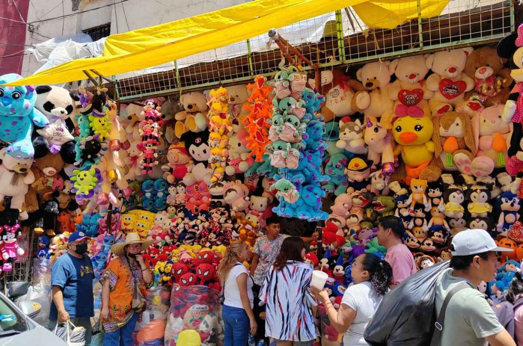 Peluches en el Centro Histórico de CDMX