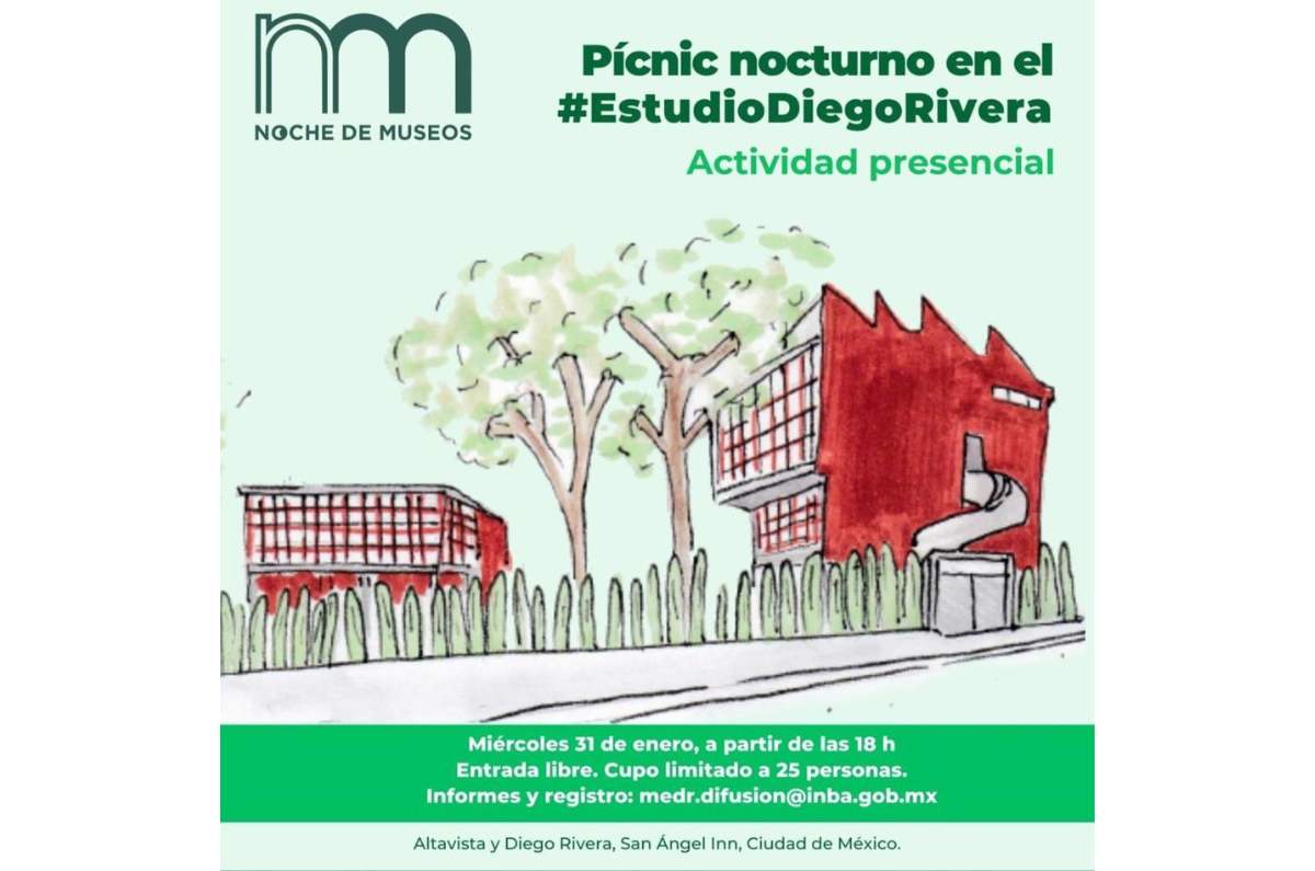 Picnic nocturno en el Museo Estudio Diego Rivera