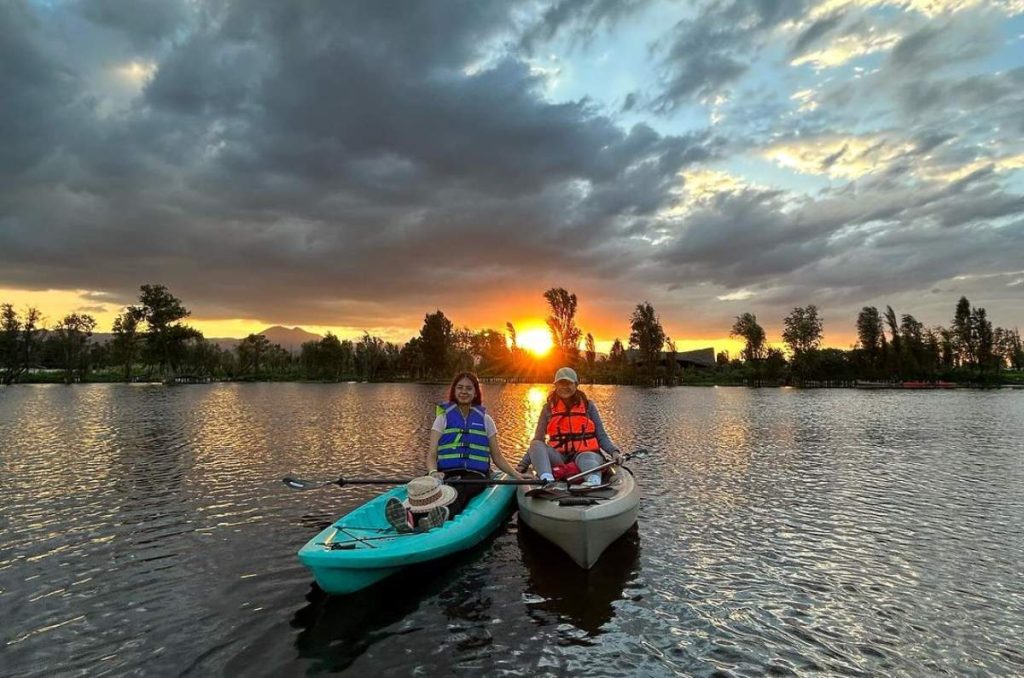 Paseo en kayak por Xochimilco edición enamorados