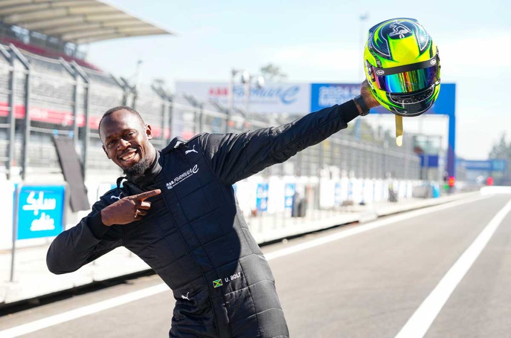 Usain Bolt manejó el GENBETA en el marco del Mexico City E-Prix