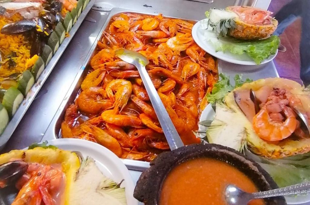 ¿Cómo llegar al buffet de mariscos en La Viga?