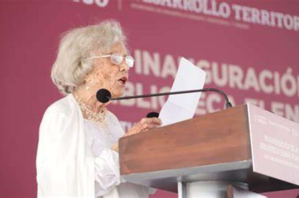 Inauguración de centro cultural y biblioteca Elena Poniatowska