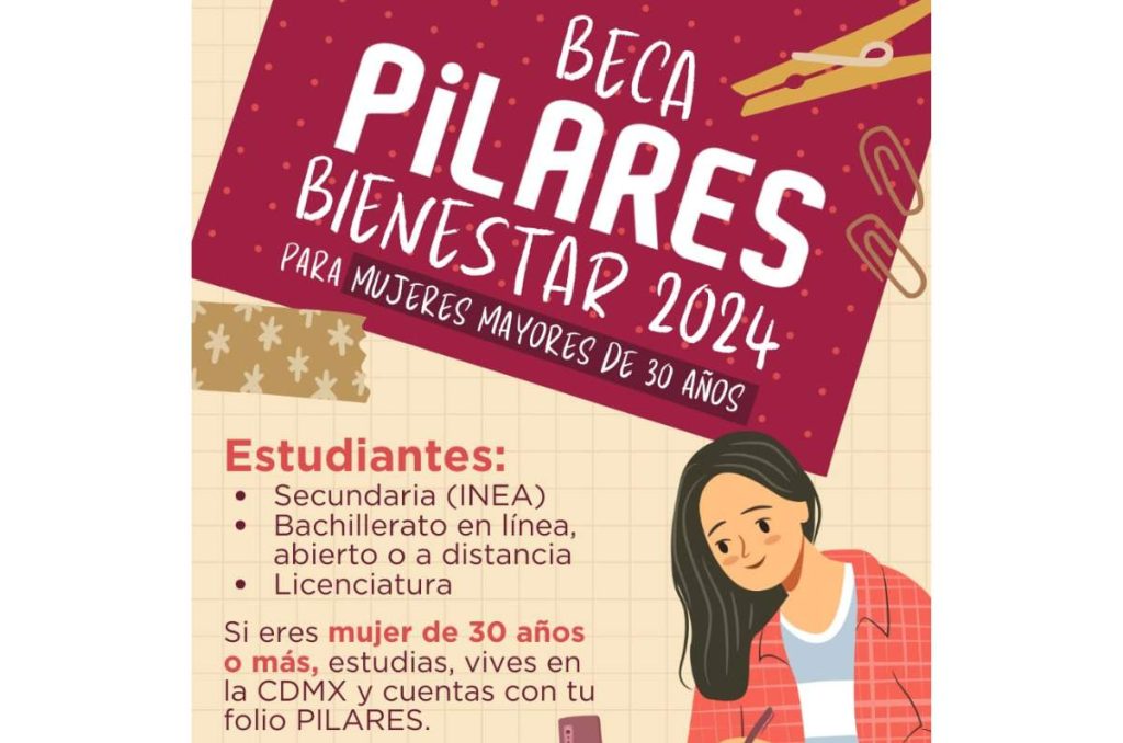 Beca pilares para mujeres mayores de 30