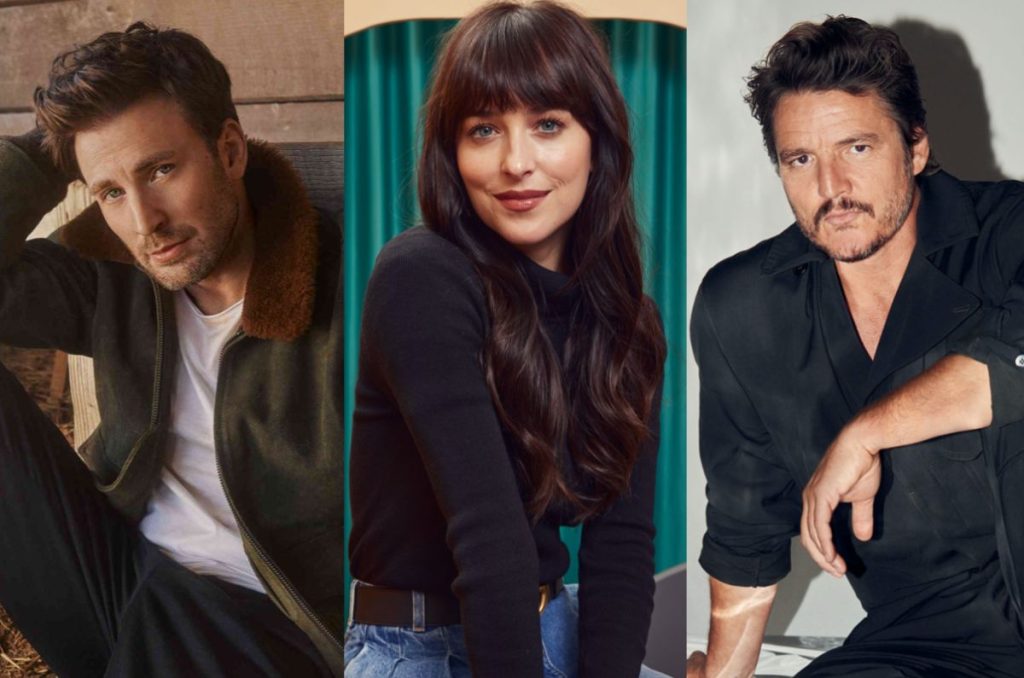 ¡¿Dakota Johnson, Chris Evans y Pedro Pascal en una rom-com ?!