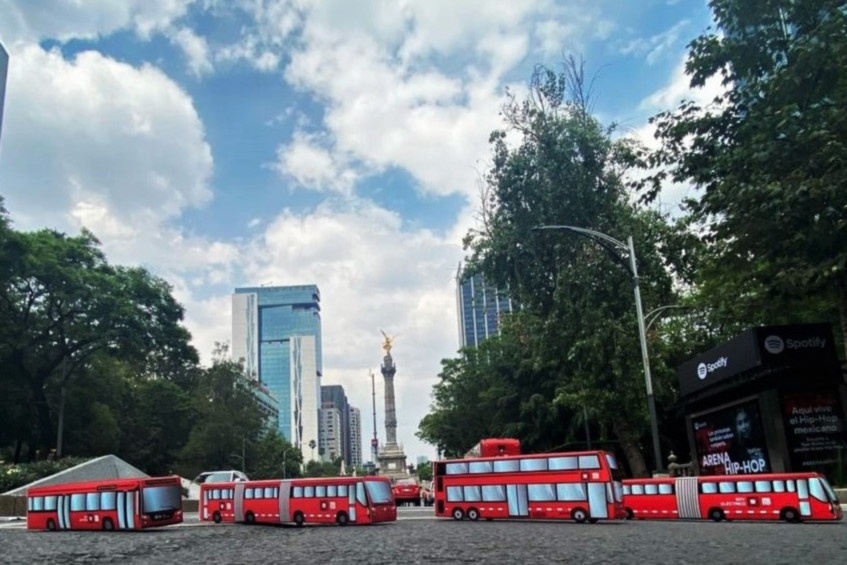 Metrobusitos armables gratis por San Valentín en CDMX