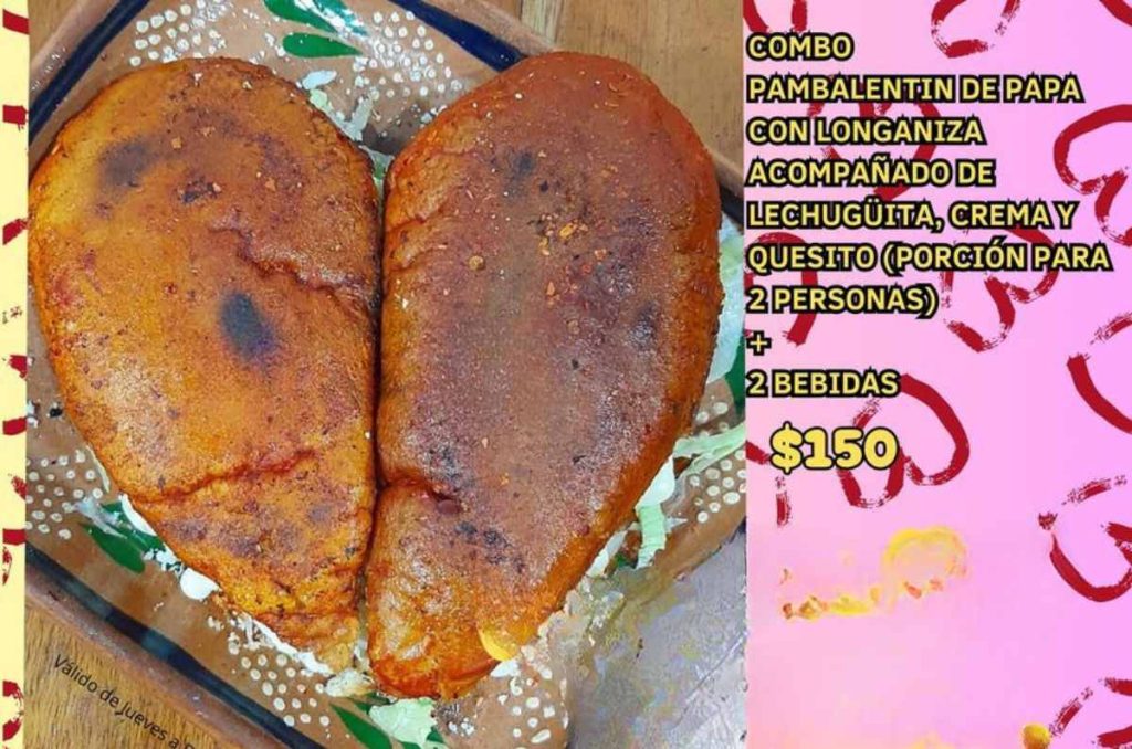 ¡Dile que te gusta con una garnacha! Así es el Pambalentin (el antojito del amor)