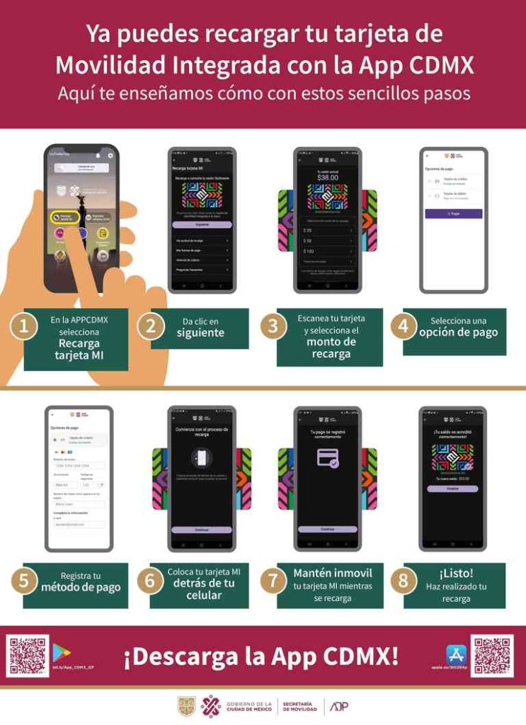 ¿Te enteraste? Ya puedes recargar tu tarjeta de Movilidad Integrada desde la app CDMX 0