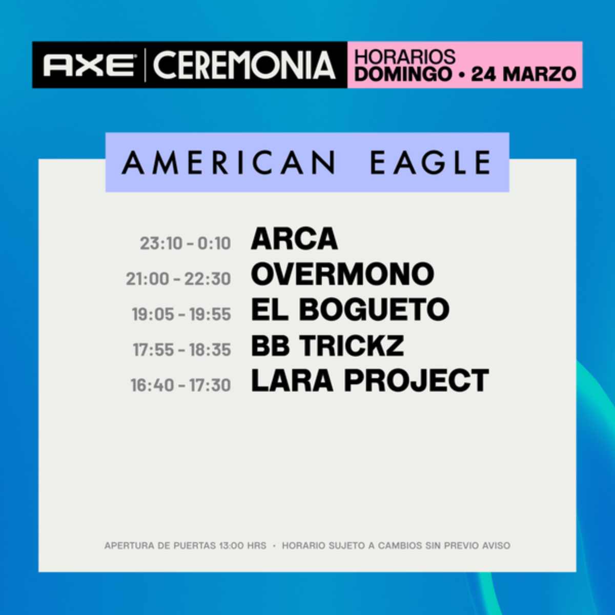 FOTO: AXE CEREMONIA