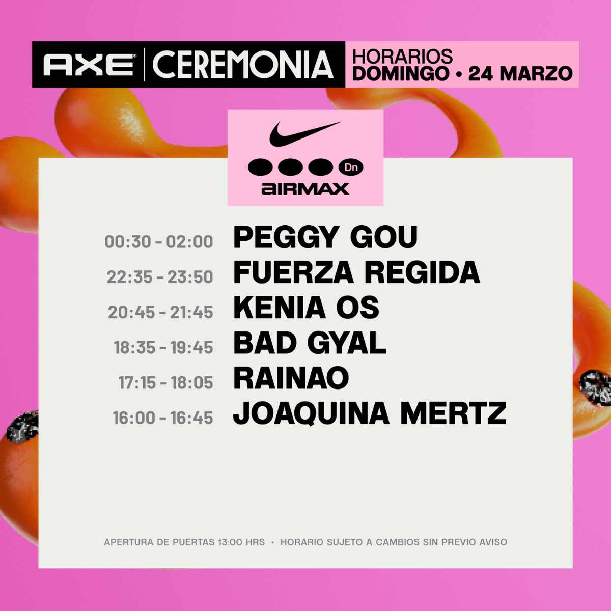 FOTO: AXE CEREMONIA