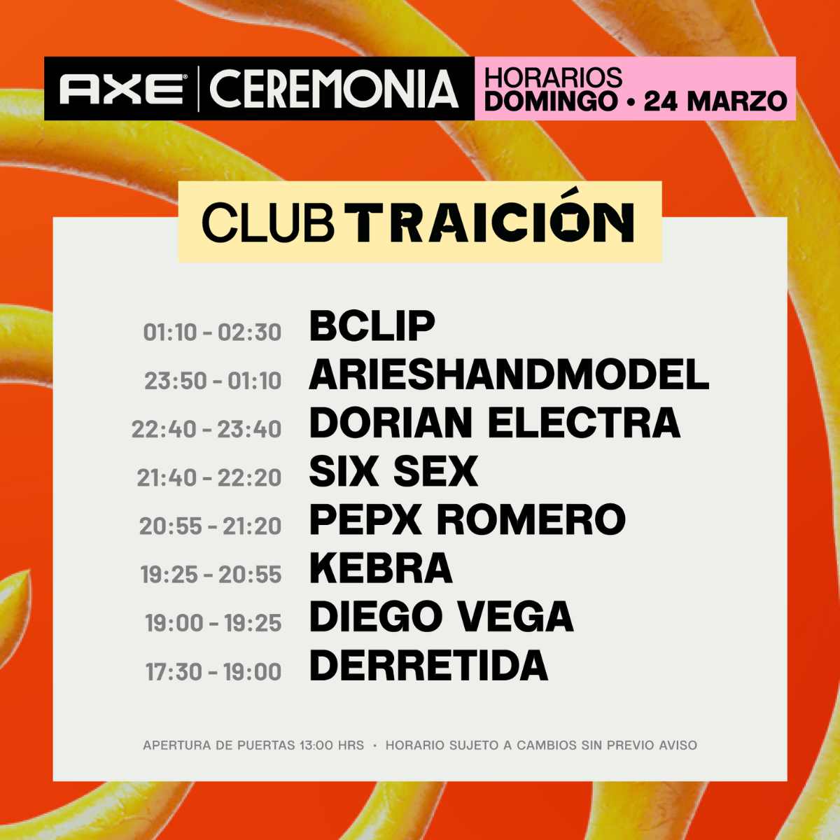 FOTO: AXE CEREMONIA