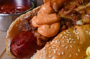 Hot Dog Ramírez: jochos gigantes con tocino y carne asada en Tacuba