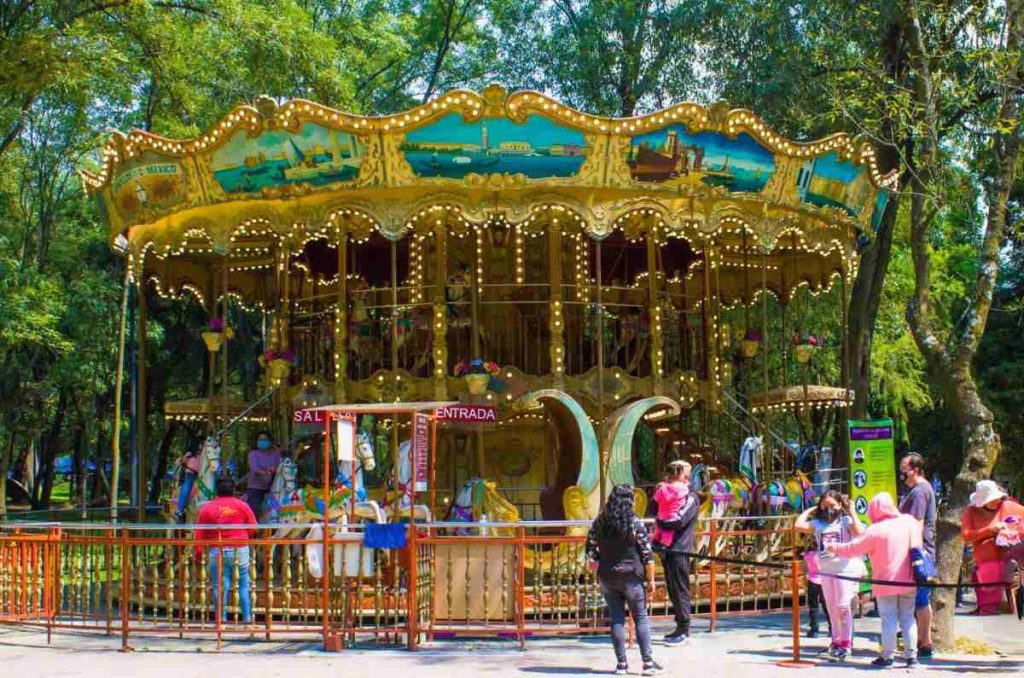 Carrusel en la primera Sección de Chapultepec