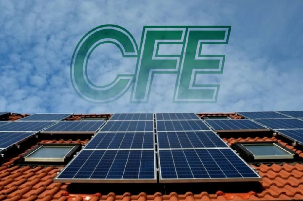 Panel solar de la CFE