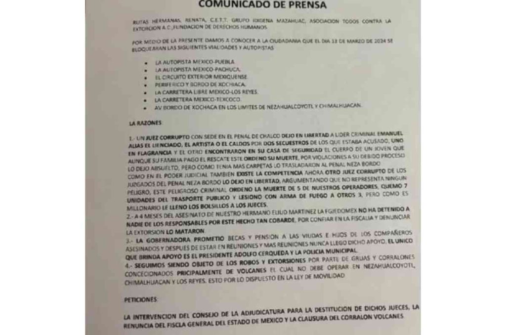 CANCELADO el Paro de transportistas en CDMX 0