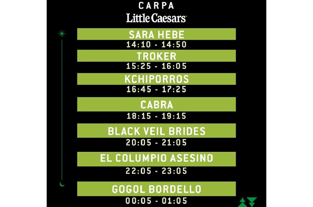 Vive Latino 2024 carpa little caesars sábado